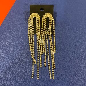 Elegant Silver Rhinestone Earrings